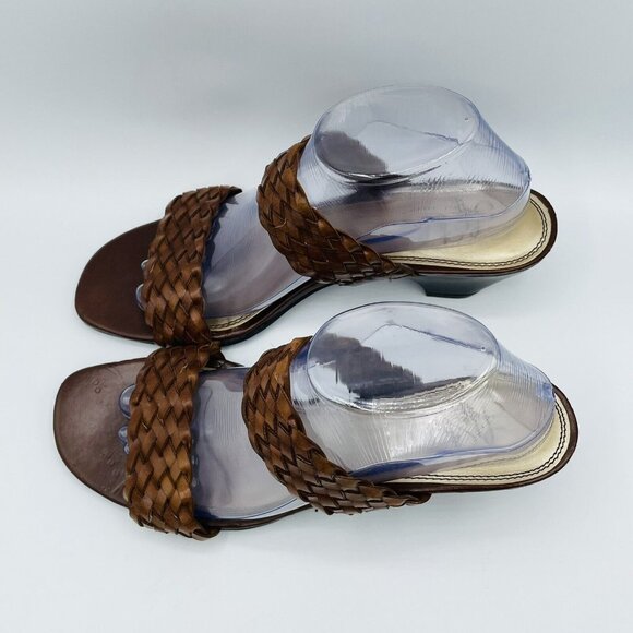 Life Stride Womens Sandal Size 10 M Brown Skip Woven Soft System Slip On Shoes - Picture 6 of 13